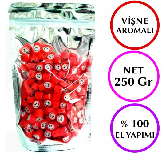 KIRMIZI GÜLENYÜZ DESENLİ AKİDE ŞEKERİ 250 GR